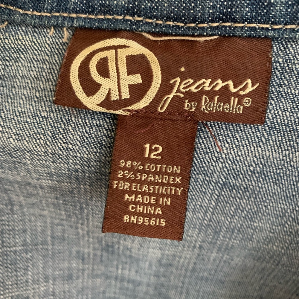 Rafaella Classic Blue Jean Denim Jacket - Picture 3 of 3